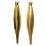 Glass Icicle Ornament – Light Gold – 6 Pack